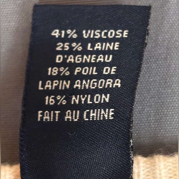 Jones New York Beaded Women’s Large Lamb Wool Angora Blend Cardigan Sweater - Picture 7 of 8